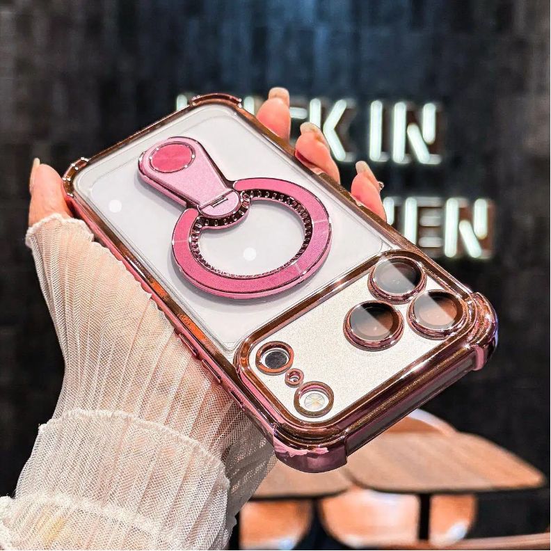 360° Ring Grip Magnetic Case – Stand, Protection & Everyday Convenience